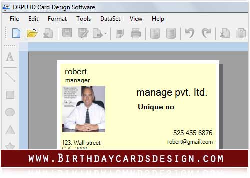 Screenshot of Card Designs