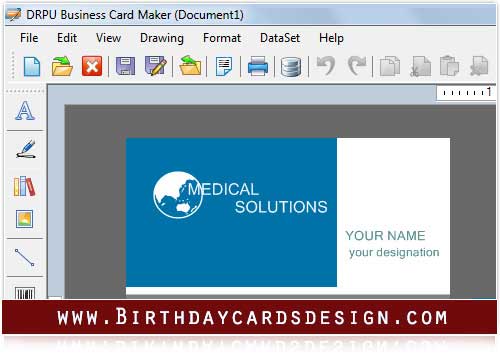 Screenshot of Business Cards Design