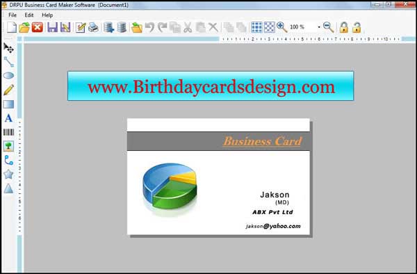 Screenshot of Business Card Design 8.2.0.1
