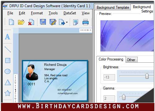 Windows 7 ID Cards Design Software 8.2.0.1 full