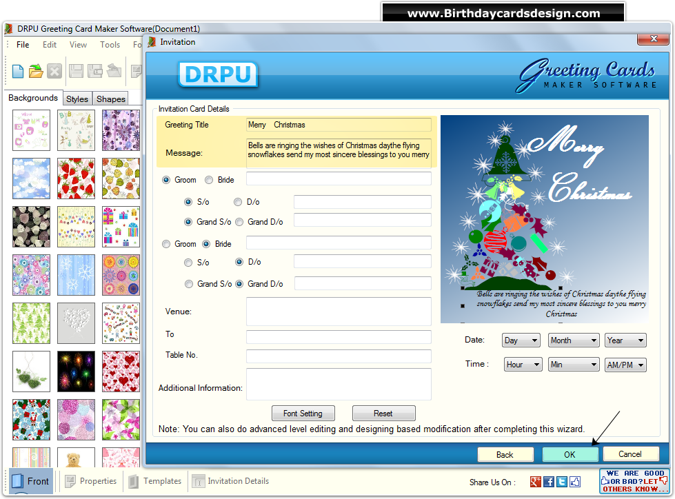 Add Invitation Card Details Add Invitation Card Details