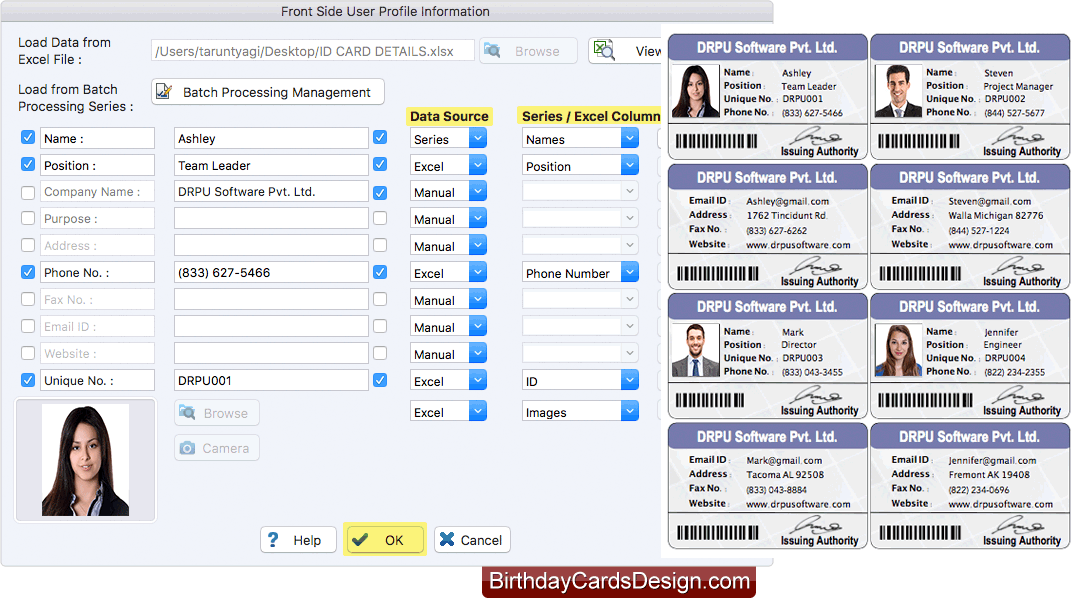 Fill User Profile Information Fill User Profile Information