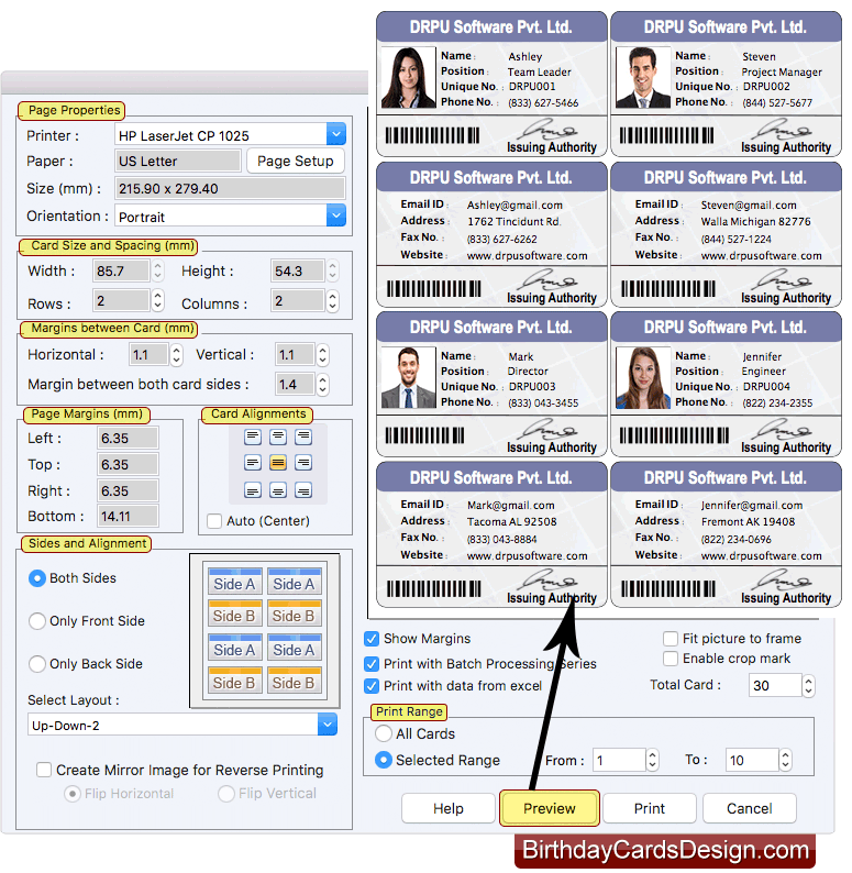 Print designed ID cards Print designed ID cards