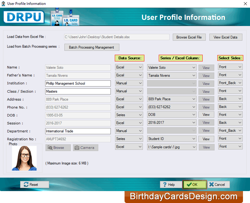 User Profile Information User Profile Information
