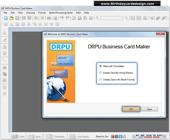 Business Cards Design Program screenshot