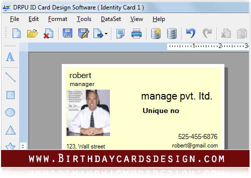 Design ID Card screenshot