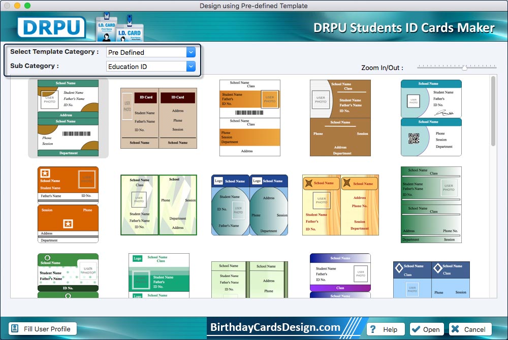 DRPU Mac Student ID Cards Maker Software