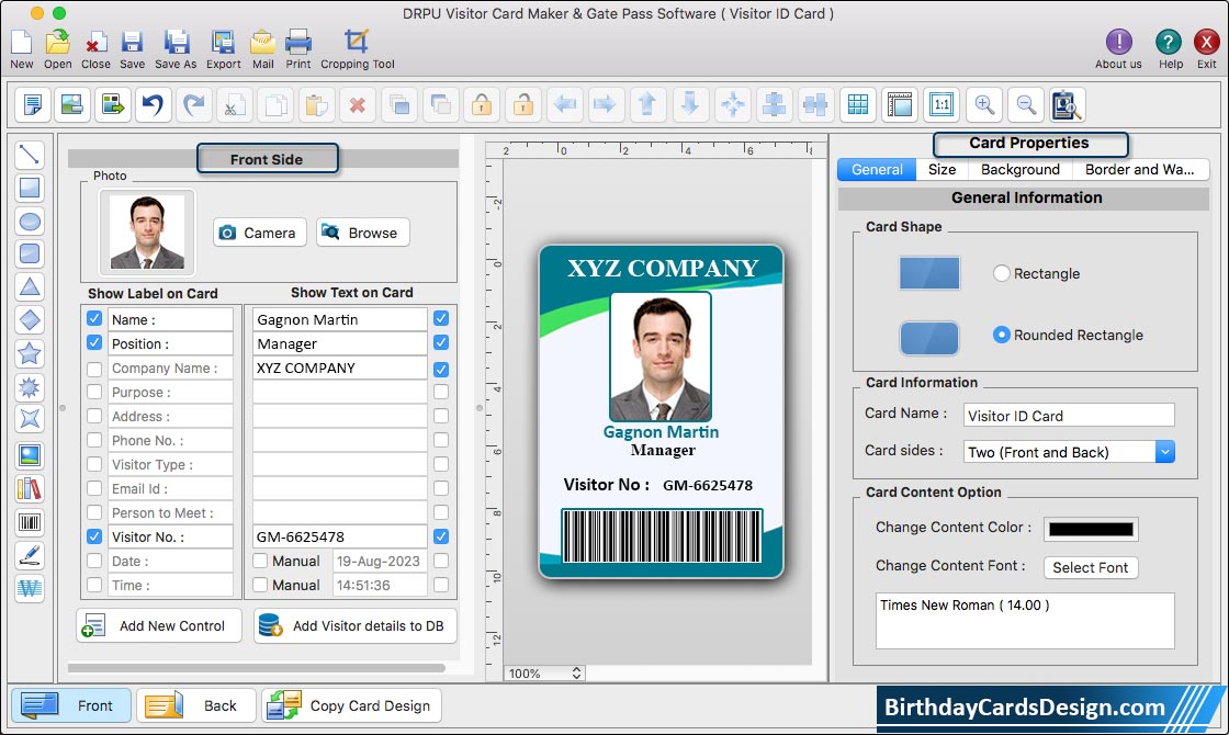 DRPU Mac Gate Pass ID Cards Maker Software