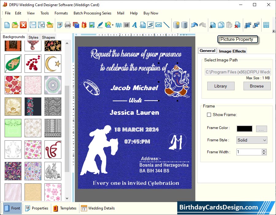 Wedding Cards Design Software